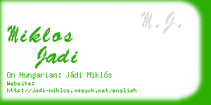 miklos jadi business card