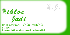 miklos jadi business card